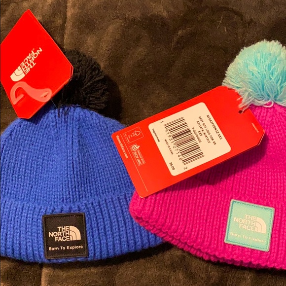 baby box logo pom beanie